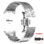 Roostevabast terasest rihm Samsung Galaxy Watch 8 Classic 46mm 40mm/44mm jaoks K&auml;epael Luksuslik k&auml;ev&otilde;ru Samsung Galaxy Watch 7 Ultra 47mm jaoks Tarvikud Galaxy Watch 8 46mm h&otilde;be