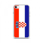 Coque iPhone &ndash; Drapeau Croatie &ndash; iPhone 6S Plus &ndash; Supp &ndash; Mitmev&auml;rviline &ndash; Vertikaalne