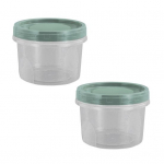 2 tk &otilde;hukindlate s&uuml;gavk&uuml;lmikumahutite komplekt koos keeratava kaanega 400/500/700 ml BPA-vaba suletud kr&otilde;psukarp k&ouml;&ouml;gitoiduvalmistamiseks m&otilde;eldud lekkekindla &uuml;mmarguse mahuti jaoks 500ML