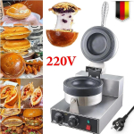 220V Hamburgerimasin Burgeripress V&otilde;ileivamasin 1200W V&otilde;imas Panini Press Vahvlimasin 250 x 380 x 280 mm must