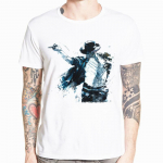 Aasia suurus meeste naiste print Retro s&otilde;javastane Michael Jackson MJ OLODUM T-s&auml;rk L&uuml;hikeste varrukatega O XXL