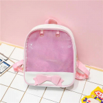 Selged l&auml;bipaistvad Kawaii seljakotid Naistele Harajuku Vibu-s&otilde;lmega Itakotid Koolikotid teismelistele T&uuml;drukutele Disainer Ita kott Raamatukott 31x27x10cm roosa