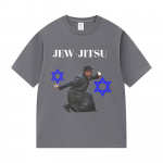 Jew-Jitsu Juudi Judo Karate Naljakas Meem Prindiga T-s&auml;rk Meeste R&otilde;ivad Vintage &Uuml;lem&otilde;&otilde;dulised T-s&auml;rgid Mood Kvaliteetsest Puuvillast T-s&auml;rgid 3XL
