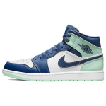 Air Jordan 1 Mid Blue Mint Meeste Tossud Mystic-Navy Mint-Foam White 554724-413 47.5