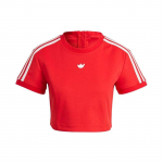 Adidas Originals Trefoil triibuline lapitehnika logo l&uuml;hike topp naistele Sinine Karmiinpunane IB4549 XS