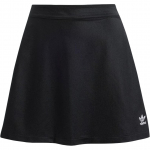 Adidas Originals triibulise logoga l&uuml;hike vabaaja seelik naistele must JD0281 XXS
