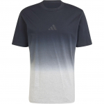 Adidas Aastaringselt Dip-Dye Logo Gradiendiga Spordiklassika &Uuml;mmarguse Kaelusega L&uuml;hikeste Varrukate T-s&auml;rk Meeste T-s&auml;rgid Keskmine Heather-Hall Must JJ3694 XL