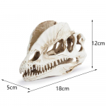 Vaigust dinosauruse luustiku akvaariumi kaunistus dinosauruse kolju luustiku ornament kalapaagi terraariumi kaunistus Halloweeni kaunistus