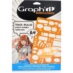 Gabarit de tra&ccedil;age - Graph'It - Mod&egrave;le A - Format A4 - 25 bulles vari&eacute;es - Mixte