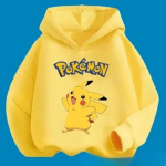 2025 Uus Pikachu Multikas Armas Tr&uuml;kitud T&uuml;druku Mood Kapuutsiga Pusa Talvine Kuum M&uuml;&uuml;k Vabaaja Mugav Kapuutsiga Pusa Spordis&auml;rk 150