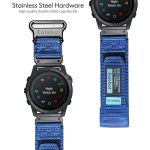 22 26mm Nailonist Taktikaline rihm GARMIN FENIX8 7 7X PRO 6 6X jaoks Pehme kulumiskindel rihma korpus 965 Instinctive QuickFit k&auml;ev&otilde;ru jaoks Garmin Fenix 8 47MM sinine