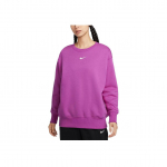 Nike Sportswear Phoenix Fleece &Uuml;lem&otilde;&otilde;duline &Uuml;mmarguse Kaelusega Pusa Pikkade Varrukatega Dressipluus Naiste Dressipluus Kuum-Lilla-Punane DQ5734-518 XS