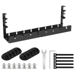 Pikendatav Laua Alune Kaablite Korraldus Puurimiseta Metallist Kaablirenn Ruumi Kokkuhoid Mitmeotstarbeline Majapidamise Rippuv Korraldaja Riiul