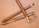 Vintage brass 36 wooden walking stick victorian style handle cane shaft stick kuld