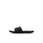 Nike Kawa Slide GS Must Kuldne 819352-003 EU 36 metallist kuldset v&auml;rvi/must