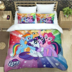 Multikas My Little Pony Voodipesukomplektid peen vooditarvete komplekt tekikott vooditekkide komplekt voodipesukomplekt luksuslik s&uuml;nnip&auml;evakingitus EU Twin(135x200cm)