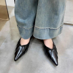 Moodsad Terava Otsaga Naiste Sussid Slingback Seksikad Elegantse Kanna ja Rihmaga Kingad Moodne Naiste Sandaalid 2025 Suvised Pl&auml;tud Luksuslikud Naiste Kingad 35 must