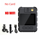 Politsei Kehakamera WiFi HD DVR Video Turvakaamera IR &Ouml;&ouml;n&auml;gemisega Mini videokaamerad IP65 Veekindel Spordi DV Kaamera 【No Wifi 】No Card must