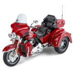 1/9 Harley Davidson TRI GLIDE ULTRA Luksuslik Kolmerattaline Jalgratas Sulamist Valatud Mudel Mootorratas Heli ja Valgusega Kogumisobjekt Dekoratsioon Kingitus KARP punane
