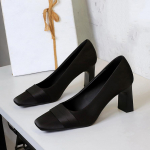 Elegantne &otilde;htupidu kingad Naistele Siidist kleit kingad Moodne br&auml;nd Daamide k&otilde;rge kontsaga 7cm Punane Must Lilla Pruutneitsi kingad 35 must