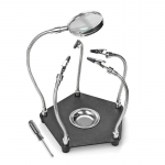 Abik&auml;ed kolmanda k&auml;e jootmisjaam PCB-hoidiku jaoks 4 painduvat magnetvart koos 3-kordse LED-suurendiga keevitust&ouml;&ouml;riistaga 1