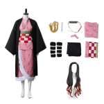 Cosplay Kost&uuml;&uuml;m Demon Slayer Kamado Nezuko, Jaapani Anime Karnevali Peo &Uuml;likond T&auml;iskasvanutele, Halloweeni Kost&uuml;&uuml;m 140 must