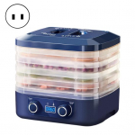 Temperatuurikontrolliga toidukuivatusmasin reguleeritava taimeriga, BPA-vaba, suur maht 5 US Plug Five Layers sinine