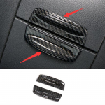 For Toyota Highlander Kluger 2014 2015 2016 2017 2018  ABS Carbon fiber style Armrest Box Switch Cover Trim