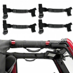 4x Mustad haaratsihoidikud Haaratsriba K&auml;epide Jeep Wrangler UTV Rullpuuridele