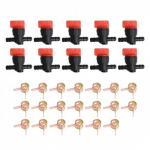 10 x 1/4 In-Line Straight Fuel Gas SHUT-OFF / CUT-OFF VALVES Lawn Mower