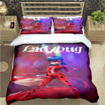 Kuum Klassikaline Multikassitr&uuml;kiga Voodipesukomplekt Vooditarvete Komplekt Tekikomplekt Teismelised T&uuml;drukud Multikas M-Miraculous Twin &Uuml;he Inimese Laste Kingitus EU Twin 135x200cm