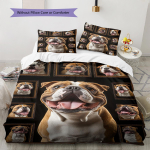 Bulldogi Muster Voodipesu Tekikott Komplekt Tekikoti Kate Padjap&uuml;&uuml;r Kodu Kaunistus Kingitus (1 * tekikott + 2 * padjap&uuml;&uuml;ri, ilma s&uuml;damikuta) 135x200cm