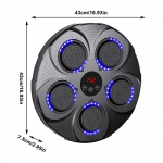 Poksitreener Nutikas muusika Poksi sihtm&auml;rk Kodu Poks Fitnessivarustus Seinale kinnitatav valgustatud poksimasin Poksirongi t&ouml;&ouml;riist United States