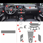 For Mercedes Benz EQB EQA Accessories interior Thin film transparent TPU Protective Film Anti-Scratch Sticker Left Hand Drive
