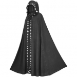 Kapiga Kuu Prindiga Unisex Keep Keskaegne &Uuml;lipikk Paelaga Kinnisega Halloweeni Keep Cosplay Kost&uuml;&uuml;m L must