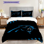 Carolina Panthers Muster Voodipesu Tekikott Komplekt Tekikoti Kate Padjap&uuml;&uuml;r Kodu Dekoratsioon S&uuml;nnip&auml;evakingitus (1 * tekikott + 2 * padjap&uuml;&uuml;ri, ilma s&uuml;damikuta) 135x200cm white