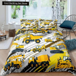 Laps ekskavaator tekikott Traktori veoauto voodipesu komplekt ehituss&otilde;idukite multifilmi lohukott kraana auto pol&uuml;ester tekikate 150*200cm 3pcs