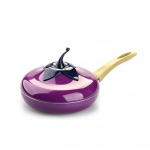 Creative Fruit Shape Alumiiniumist nakkumatu supipott praepann K&ouml;&ouml;gin&otilde;ude komplekt Eggplant Frying Pan #1