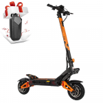 Kukirin G3 Pro 2400W All-Terrain E-Scooter for Adult 52V 23.4Ah, 65km/h, LED Display, Full Suspension, Oil Disc Brakes, 10 Off-Road Tires E-Scooter G3Pro+Bag (Split Up) must