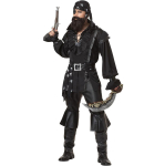 Halloweeni piraadikost&uuml;&uuml;m, Cosplay meeste Robin Hoodi K&uuml;klopi &uuml;likond, Lavaesituse kost&uuml;&uuml;m XL black