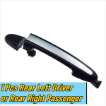 1/2/4 Pcs Outside Door Handle w/ Chrome For Hyundai Santa Fe 2.4L 3.5L 2007 2008 2009 2010 2011 2012 Front / Rear Left or Right Rear Left or Right black
