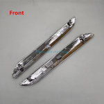 for Citroen C5 2008-2015 Front Rear Bumper Chrome Silver Trim Strip Decoration Cover Anti-Scratch Strip Front Left and Right