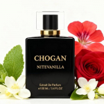 CHOGAN NITEVANILLA Parf&uuml;&uuml;miekstrakt &ndash; Julge v&uuml;rtsikas tsitruseline tipp koos kohvi, jasmiini ja mandli s&uuml;damikuga, juurdunud kreemjasse vanilli, pat&scaron;uli ja muskuse p&otilde;hja. 100ML