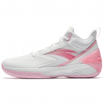 Anta Attack BM Slip Resistant Abrasion Resistant Grip High top Basketball Shoes Men's White Pink 912531604Q-1 42
