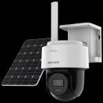 HIKVISION 4MP 4G P&auml;ikeseenergial t&ouml;&ouml;tav Kuppel-Turvakaamera Komplekt CN pistikuga (adapter kaasas)