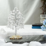 Elupuu kristall, geoodi ahhaadi viilust alus, k&auml;sitsi valmistatud v&auml;&auml;riskivipuu, t&scaron;akrapuu positiivse energia jaoks, Feng Shui dekoratiivese, vaimne kingitus, h&otilde;bedane traat