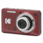 KODAK PIXPRO Zoom 16MP digikaamera 5x optilise suumiga, 28 mm lainurkobjektiiv ja LCD-ekraan, lihtne kasutada, FZ55-RD Suum, Nurk, 2,7-tolline (Punane)