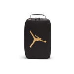 Jordan Basic Kuldne Logo T&otilde;mblukuga K&auml;ekott Kingakarbi Ostukott Pol&uuml;ester Reisi hoiukott Unisex kotid Must DH0415-010 Black