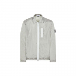 Stone Island FW22 Metallik Nailon &Uuml;hev&auml;rviline Polo Kraega Pikkade Varrukate Jakk Meeste Jakk P&auml;rlhall 7715Q0519-V0061 XL