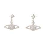 Vivienne Westwood Mini Bas Relief Tilkuv Planeedi Ripatsiga K&otilde;rvar&otilde;ngad Naiste k&otilde;rvar&otilde;ngad Messing 6202002502P116CNP116 Box,Silver